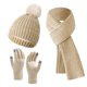 thumbnail image 1 of Elastic Breathable Hat Suit Durability Knitted Craftsmanship Hat Lovely Fashion for Versatiles Fashion and Warmth pinka, 1 of 4