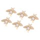 thumbnail image 4 of 12 piezas de cerradura de giro de metal para monederos, bolso con forma de , broche de decoración, herrajes de metal, herramienta para bols Soledad Broches de forma de abeja de bricolaje, 4 of 7