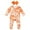 Orange, variant on Zshosam Clothes Girl Rompers Newborn Baby Girls Rompers Knit Round Neck Long Sleeve Infant Fall Jumpsuits Coming Home Romper Size 0 3 Months,(Orange 0-3 Months)