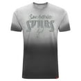 thumbnail image 2 of Unisex Sportiqe Black San Antonio Spurs Bingham Sun-Fade T-Shirt, 2 of 3