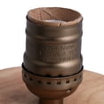 thumbnail image 4 of BQLZR Bronze Vintage E27 Support de Lampe à Ampoule Filetée avec Douille de Base en Bois, 4 of 5