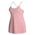 thumbnail image 3 of Robe de Sport d'Entraînement pour Femmes Faux 2 Pcs Robe à Bretelles Spaghetti avec Soutien-Gorge Intégré + Shorts avec Poche Robe Courte, 3 of 8