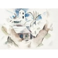 thumbnail image 2 of Demuth, Charles 24x18 White Modern Wood Framed Museum Art Print Titled - Bermuda No. 1-Tree and House, 2 of 4