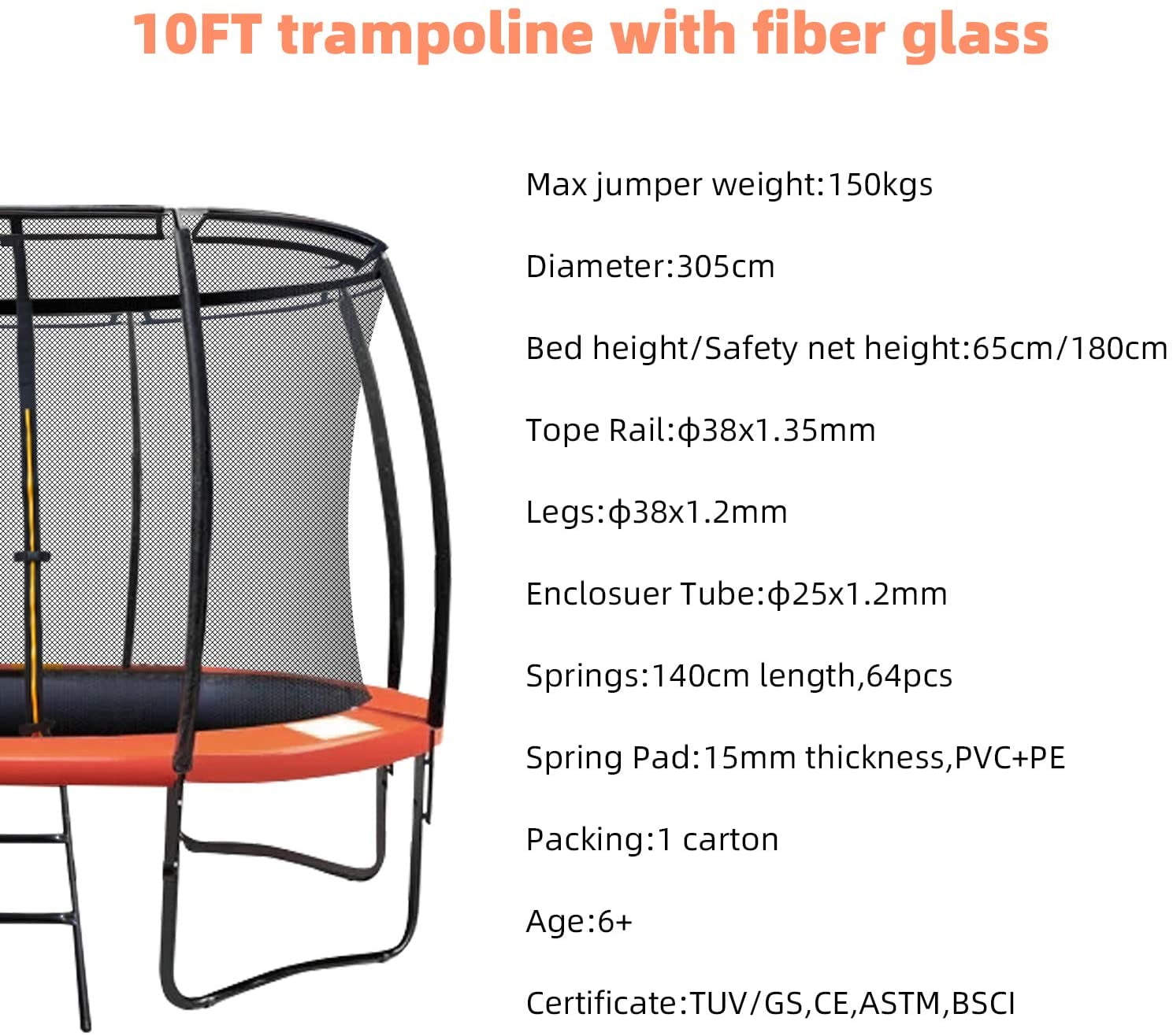 pix Pumpkin Shaped Trampoline pumpkin shaped trampoline 10ft outdoor