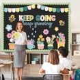 thumbnail image 4 of Spring Bulletin Board Decorations Set Keep Going Keep Growing Bulletin Board Grow Flower Cutouts Positive Paper Cutouts for Teacher Spring Classroom Supplies$$Office, 4 of 7