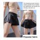 thumbnail image 5 of Sonducket Pantalones cortos de verano para correr para mujer 2 en 1, pantalones cortos de secado rápido para maratón, pantalones cortos Uniforme atlético negro M, 5 of 6