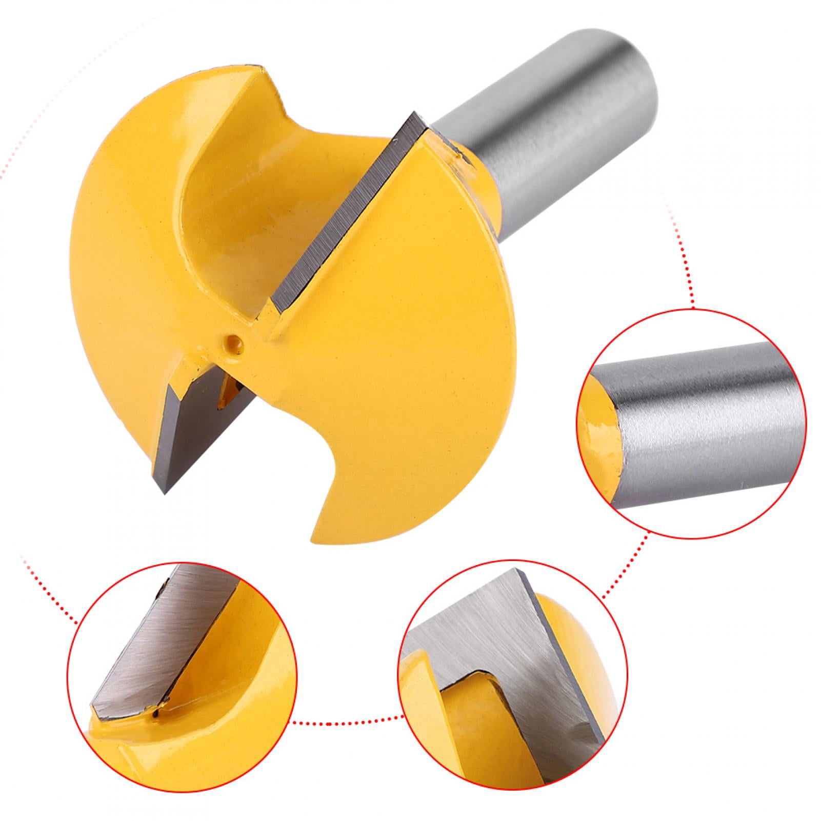 3pcs Set 1/2" Shank Bird's Mouth Glue Joint Router Bit Woodworking Milling Cutter