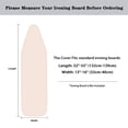 thumbnail image 6 of HELLHERO Solid Print Ironing Board Cover Polyester Iron Cover for Ironing Board, Scorch Resistant Ironing Board Cover Protector Decorative Covers for Ironing Board, 54" x 15" Inch, 6 of 6