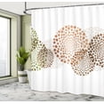 thumbnail image 4 of Ambesonne Abstract Shower Curtain, Modern Design Surreal Dots, 69"Wx70"L, Green Brown, 4 of 4