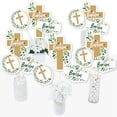 thumbnail image 2 of Big Dot of Happiness Baptism Elegant Cross - Religious Party Centerpiece Sticks - Table Toppers - Set of 15, 2 of 7
