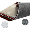 thumbnail image 6 of Kitchen Rug Mat Christmas Snowman Snowflake, Set of 2, Anti-Fatigue Non-Skid Washable Kitchen Runner Rugs, Farmhouse Red Buffalo Plaid Soft Comfort Rug for Kitchen, Floor Home, Front of Sink, Laundry, 6 of 6
