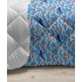 thumbnail image 3 of Lighthouse Down Alternative Comforter, Abstract Helms Marine Navigation Towers Cartoon Style Pattern, Microfiber Quilt for All Season, 5 Sizes, Navy Blue Red White, by Ambesonne, 3 of 3
