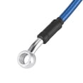 thumbnail image 6 of Universal 180cm 70.87" Brake Clutch Oil Hose Line Pipe Blue for Motorcycle, 6 of 8
