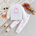 thumbnail image 5 of YunPes Toddler Baby Girl Boy St St Day Outfit Long Sleeve Sweatshirt Top Charm Pants Set, 5 of 9