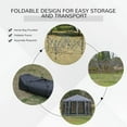 thumbnail image 6 of Barara King Gazebo, Outdoor Canopy Shelter,13' x 11' Hexagonal Pop Up Gazebo with 6 Mesh Sidewall Netting, 3-Level Adjustable Height, Gray, 6 of 11