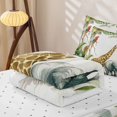 thumbnail image 5 of Erosebridal Watercolor Jungle Animal Zipper Twin Comforter Sets with Fitted Sheet and 2 Pillowcases,Giraffe Elephant Parrot Tropical Zipper Bedding Set For Girls,Reversible,4-Piece, 5 of 7