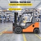 thumbnail image 2 of VEVOR Reemplazo universal de asiento de tractor, asiento compacto de respaldo alto para cortacesped, asiento de dirección deslizante con orificio de drenaje central, 2 of 9