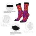 thumbnail image 3 of Logiee Bright Textured Animal Print Adult Socks for Men & Women,Calf Socks, Ankle Socks,Boots Socks,Breathable Casual Sock,Unisex Crew Socks, 3 of 6