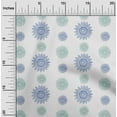 thumbnail image 1 of oneOone Cotton Silk Fabric Spiral & Floral Block Print Fabric BTY 42 Inch Wide, 1 of 4