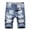 Navy, variant on Wash Denim Shorts for Men Distressed Stretchy Loose Denim Shorts Ripped Casual Summer Jean Shorts with Pockets