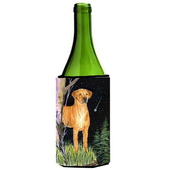 Starry Night Rhodesian Ridgeback Wine bottle sleeve Hugger - 24 oz.