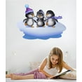 thumbnail image 2 of Wallhogs Three Penguins Cutout Wall Decal, 2 of 2