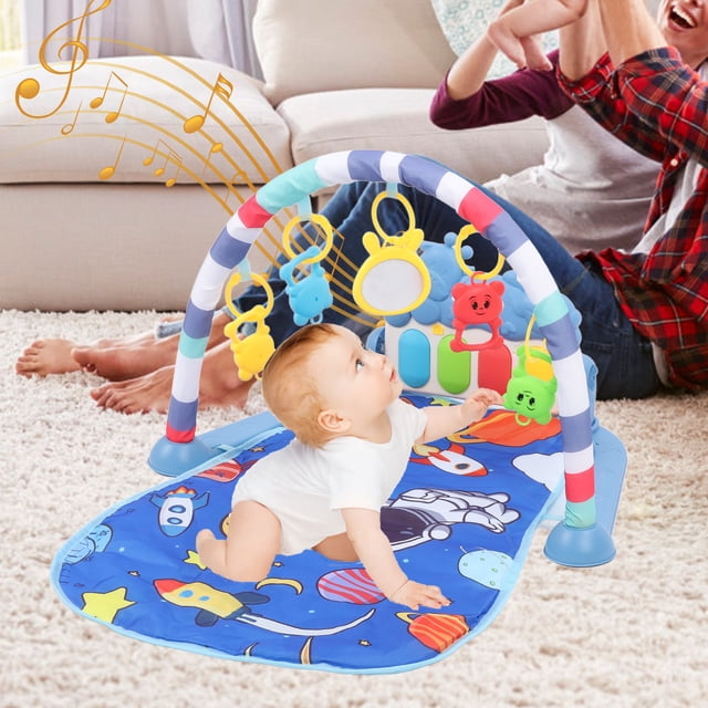 Alfombra De Juego Para Bebé Boca Abajo, Juguete De Aprendizaje, Alfombra De Juego Para Bebé, Sonajeros Coloridos Para Recién Nacidos De 0 A 36 Meses
