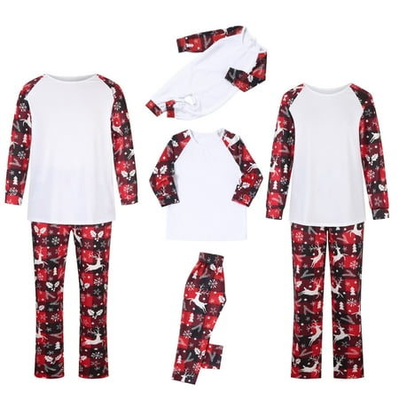 

Tawop Scrunchies Velvet Christmas Suits Patchwork Plaid Printed Homewear Round Neck Long Sleeve Pajamas Two-Piece Mom Sets Silk Scrunchies Large Satin Bonnet For Braids