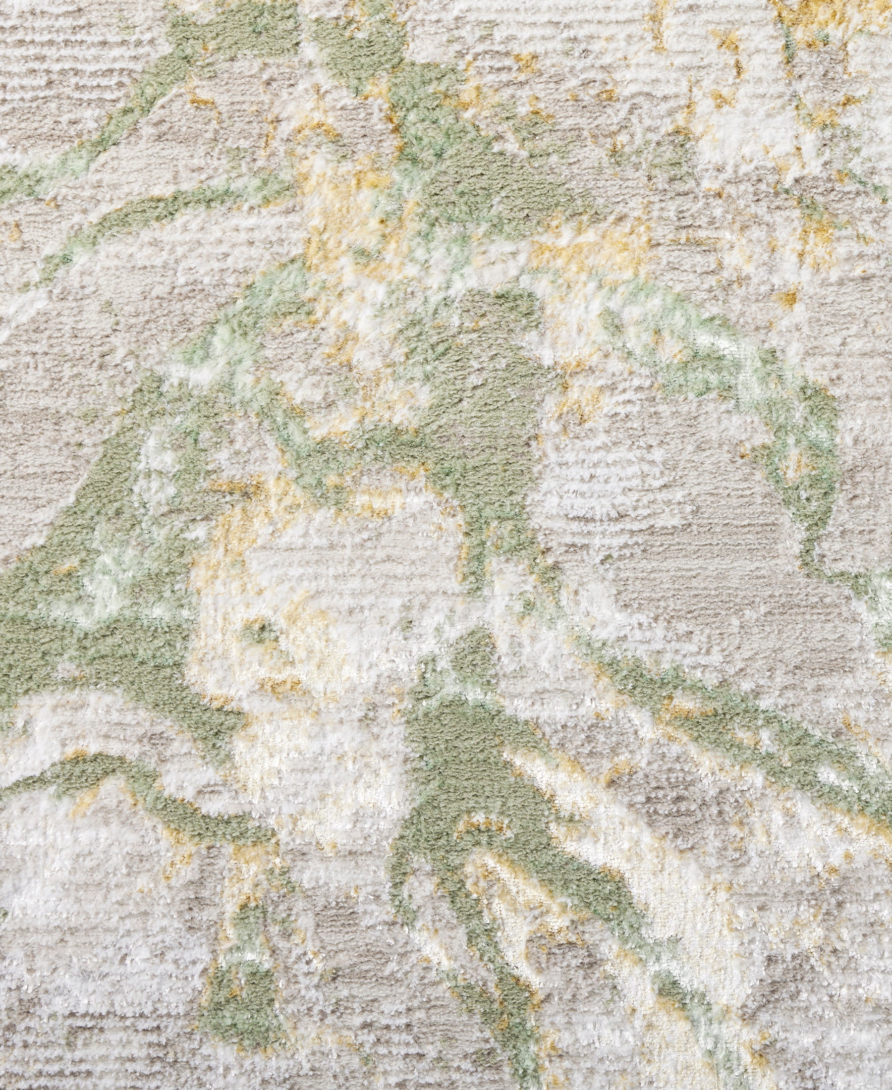 TOWN & COUNTRY LUXE Opaline Bold Marble Runner Area Rug with Glam Metallic Ribbed Texture Pile, Taupe, 1'9"x7'2"
