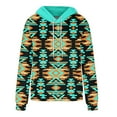 thumbnail image 6 of Aboser Ethnic Aztec Hoodies for Women Retro Geometric Graphic Sweatshirt with Pocket Western Tribal Hooded Shirts Loose Long Sleeve Hoodie, 6 of 6