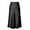Black, variant on Women Satin Long Skirt Boho Solid Color Side Split High Waist A-Line for Midi Skirt S-XL