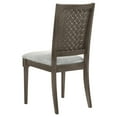 thumbnail image 3 of Nolan Dining Chair Set of 2, Gray Fabric, Dark Brown Hardwood Frame, 3 of 6