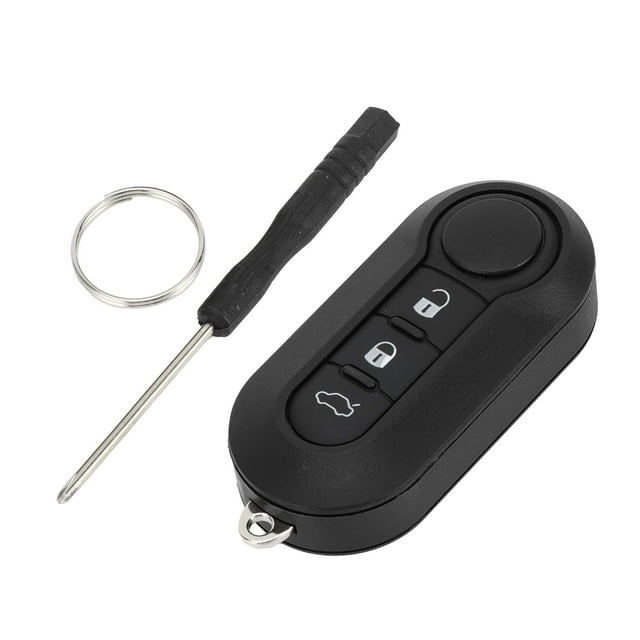 Carcasa de llave remota de entrada sin llave de 3 botones Unique Bargains para Fiat 500