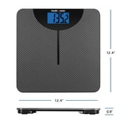 Health o meter LCD Carbon Fiber Digital Body Weight Scale, 400lb Capacity