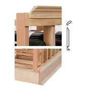 4 ft. Molding w 5.25 OG Base & JD Crown (Rustic Pine - Unstained)