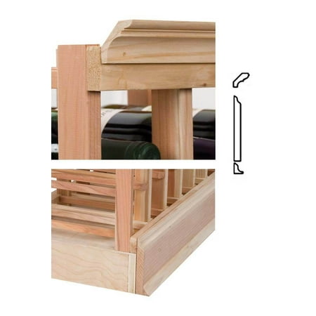 4 ft. Molding w 5.25 OG Base & JD Crown (Rustic Pine - Unstained)