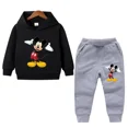 thumbnail image 3 of Conjunto de sudadera con capucha para niños, ropa para niños, ropa para bebés, suéteres casuales con capucha de Mickey, sudadera con capucha y pantalones, 2 piezas/conjunto, 2 a 14 años, 3 of 5