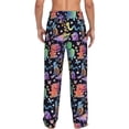 thumbnail image 3 of Goofa Colorful Animals Pattern Printed Soft Pajama Pants for Men, Wide Leg Comfy Casual Lounge Yoga Pants-XX-Large, 3 of 9