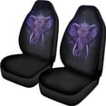 thumbnail image 7 of FOR U DESIGNS Elephant Boho Mandala Print Car Front Seat Covers Washable Driver Seat Cover with Backrest Scratch-Resistant Car Seat Protector Automotive Interior Accessories, 7 of 7
