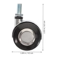 thumbnail image 2 of WRITWAA 4 Pcs Roues de Remplacement pour Usage Intérieur Roues Rotatives en Plastique Roulement Fluide pour Parents, 2 of 5