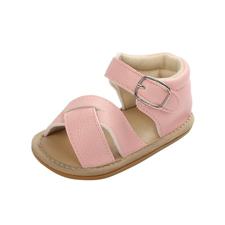 

Kids Summer Shoes Beach Prewalker Roman Sandals Cross Shoes