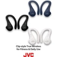 thumbnail image 2 of JVC Sport True Wireless Earbuds Headphones, Lightweight and Compact, Long Battery Life (up to 30 Hours), Sound with Neodymium Magnet Driver, Water Resistance (IPX5) - HAEC25TA (Blue), 2 of 8