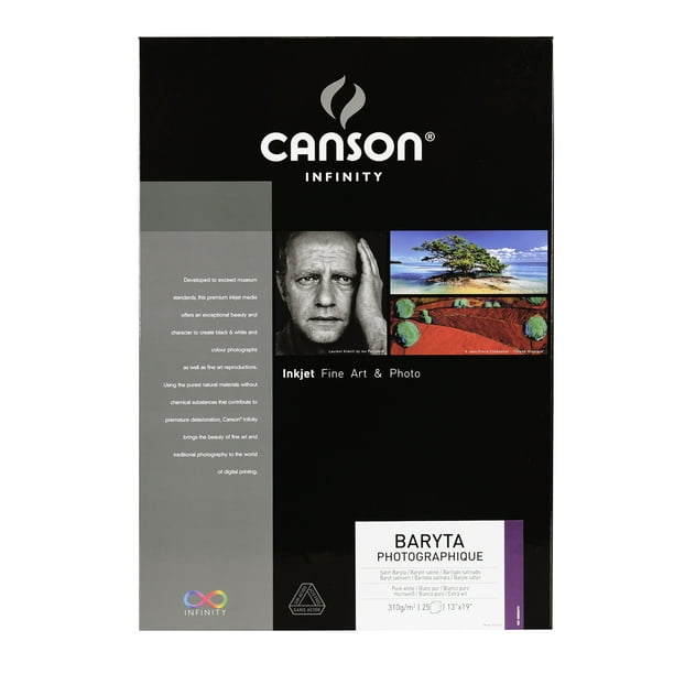 Canson Infinity Baryta Photographique Photo Paper, 13in x 19in 310 gsm