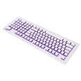 thumbnail image 3 of OEM Height Keyboard Keycaps, FOS Step Wear Resistant Ergonomic Design Keyboard Keycaps  For Most Mechanical Keyboards ANGGREK Carácter púrpura blanco, 3 of 8