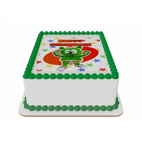 Gummibär Gummy Bear Stars Edible Cake Topper (Fits 8 Inch Round cake or Larger)