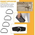 thumbnail image 5 of Metal Buckle Swivel Hooks D-rings & Slide Buckle Sewing Clasp For Webbing, 5 of 5