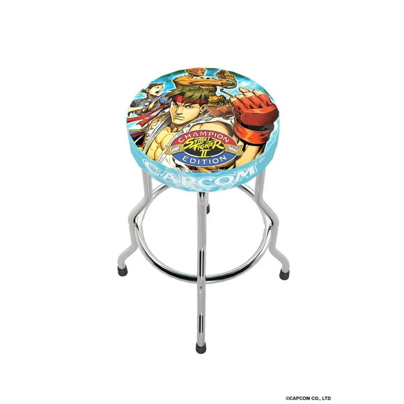 Arcade1UP Capcom Legacy Adjustable Stool Shinku Hadoken Edition
