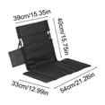 thumbnail image 3 of Ywbawe Portable Folding Chair Lightweight Aluminum Alloy Outdoor Camping Beach Lawn Garden Recliner Seat with Carry Strap, 1-Pack, 3 of 6