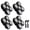 Black, variant on 4PCS Shaver Replacement Blades for Head Shaver, 5 Blades Shaver Heads for Bald Men, Head and Face Electric Razor Shaver Heads, 2 Cleaning Brush