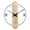 Style 1, variant on Vintage Wood Wall Clock Shatters Acrylic Lens Quiet Mechanism Easy Installation Home Decoration